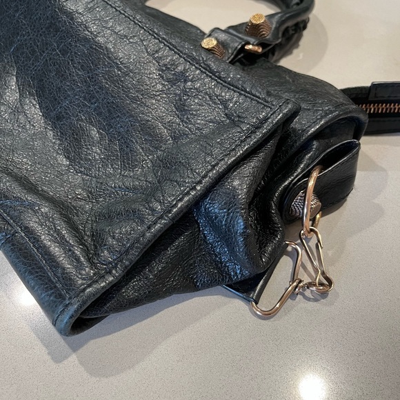 Balenciaga Classic Part Time Bag in Black with Rosegold Hardware - Picture 5 of 14